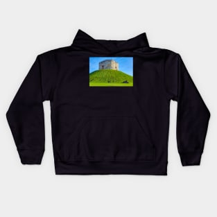 Clifford Tower in York, UK Kids Hoodie